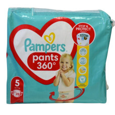 Підгузники-трусики дитячі Pampers №5 28шт 12-17кг