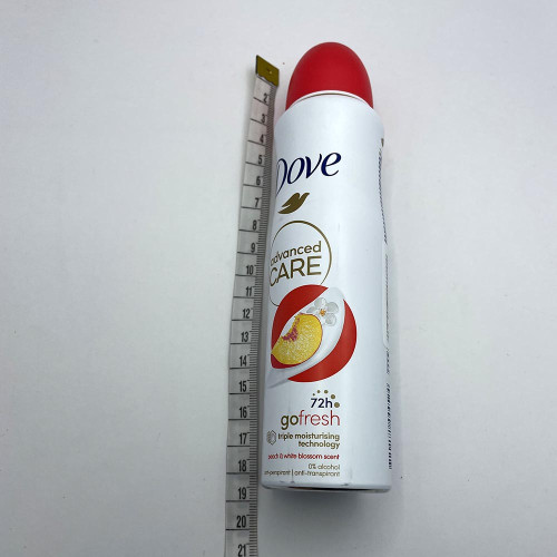 Дезодорант спрей Dove 150мл Персик та білі квіти 