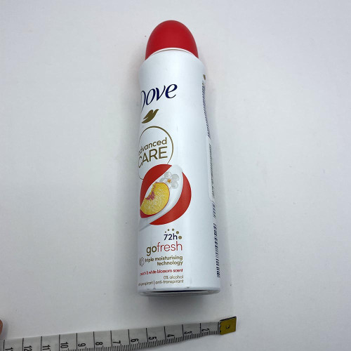 Дезодорант спрей Dove 150мл Персик та білі квіти 