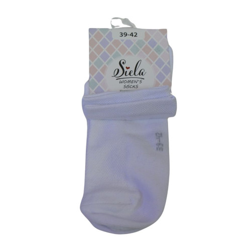 Шкарпетки жіночі Siela 39-42р Білий середня сітка