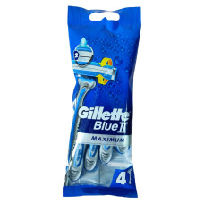Станки для гоління одноразов Gillette Blue 2  4шт Maxі 