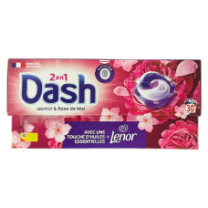 Капсули для прання Dash з ленором 2in1 Jasmin & Rose de Mai 30шт