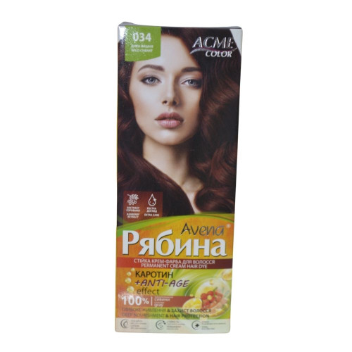 Крем-фарба для волосся Acme Color Авена 034 Дика вишня