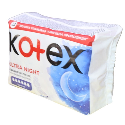 Критичні прокладки Kotex 22шт Ultra Night								