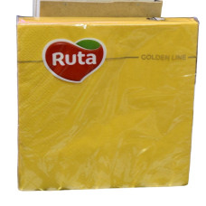 Серветки для столу Ruta 33*33 20шт 3-х шарові Жовті