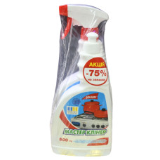 Миючий засіб San Clean Master Cleaner для плит, 750 мл + засіб для видалення жиру 500мл  