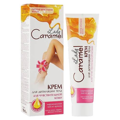 Кpем для депіляції для чутливої шкіри Lady Caramel 100 мл.
