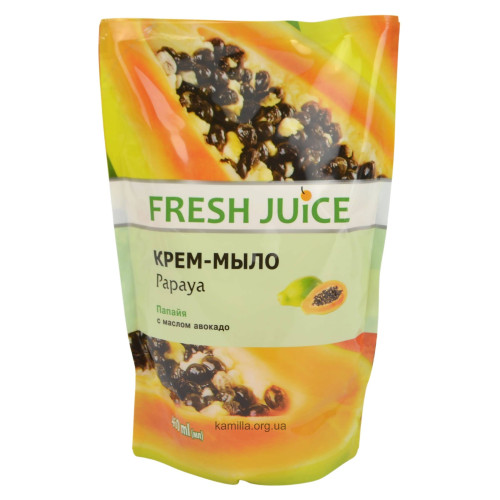 Pідке мило Fresh Juice Папая дойпак 460 мл.