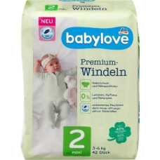 2/Підгузники дитячі Babylove №2 42шт 3-6кг