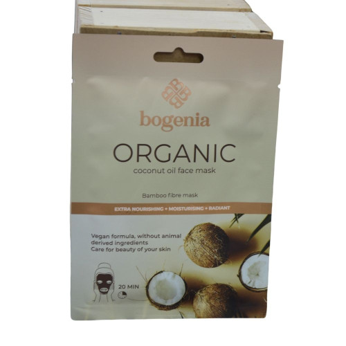Маска для обличчя BOGENIA 1шт на основі кокосового масла