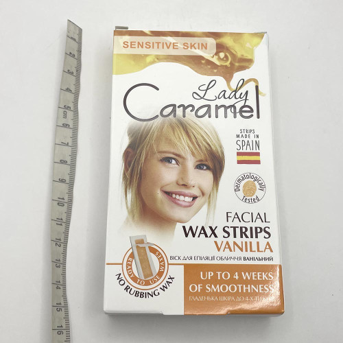 Віск для депіляції обличчя Lady Caramel 12шт Ванільний