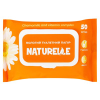 Вологий туалетний папір Naturelle 50шт Ромашка
