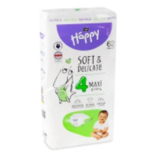 Підгузники дитячі EXTRA SOFT&DELICATE BELLA BABY HAPPY  №4 62шт 8-14кг 