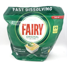 Капсули для посудомийних машин Fairy 29шт Лимон