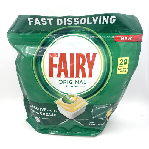 Капсули для посудомийних машин Fairy 29шт Лимон