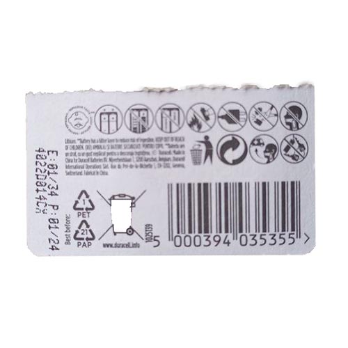 Батарейка літієва Duracell CR 2032 / DL 2032