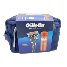 Подаруквоий набір +косметичка Gillette Fusion Proglide (станок,гель +2 картріджа)