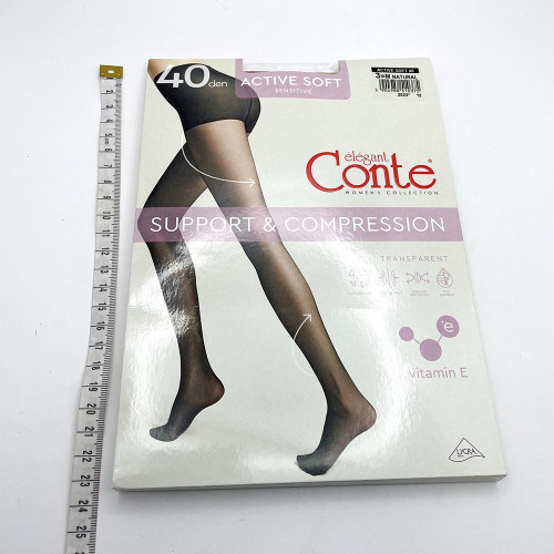 Колготи жіночі CONTE Active Soft 40ден №3 Натурал