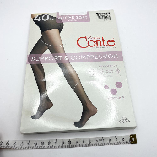 Колготи жіночі CONTE Active Soft 40ден №3 Натурал
