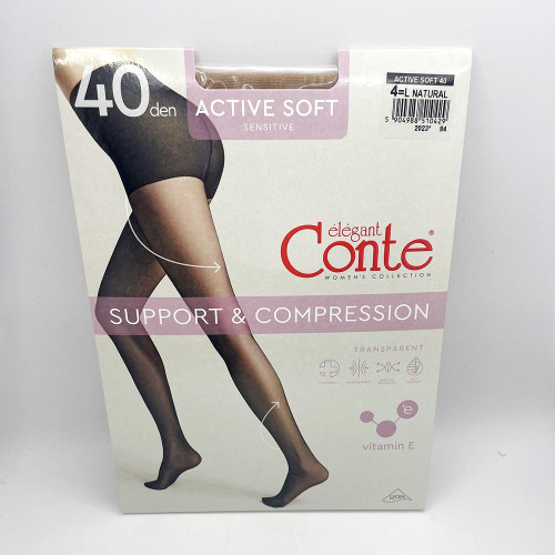 Колготи жіночі CONTE Актів Софт 40ден №4 Натурал
