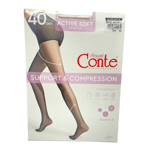 Колготи жіночі CONTE Active Soft 40ден №5 Натурал