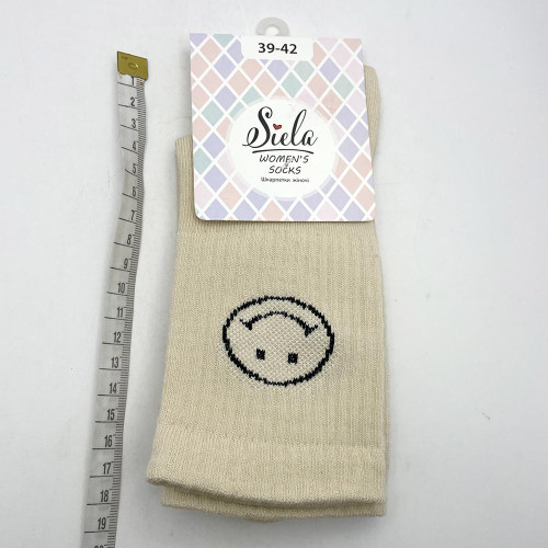Шкарпетки жіночі Siela 39-42 Спорт Бежевий