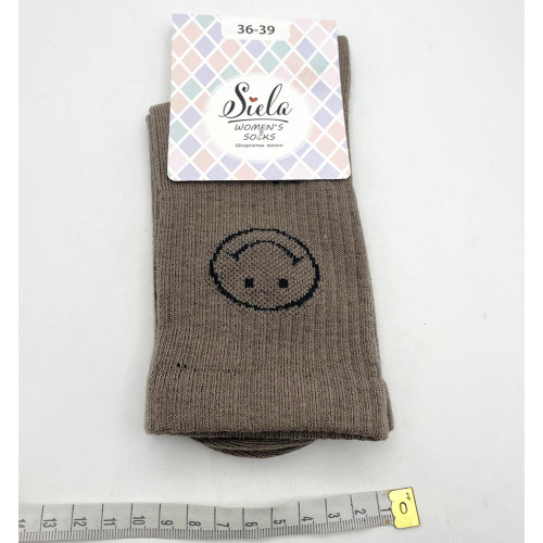 Шкарпетки жіночі Siela 36-39 Спорт Кофейний