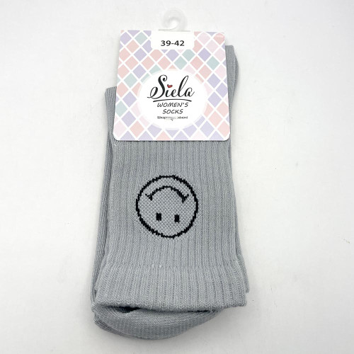 Шкарпетки жіночі Siela 39-42 Спорт Сірий
