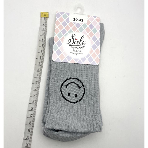 Шкарпетки жіночі Siela 39-42 Спорт Сірий