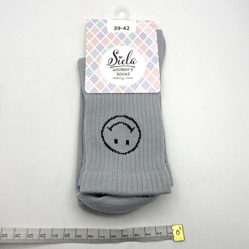 Шкарпетки жіночі Siela 39-42 Спорт Сірий