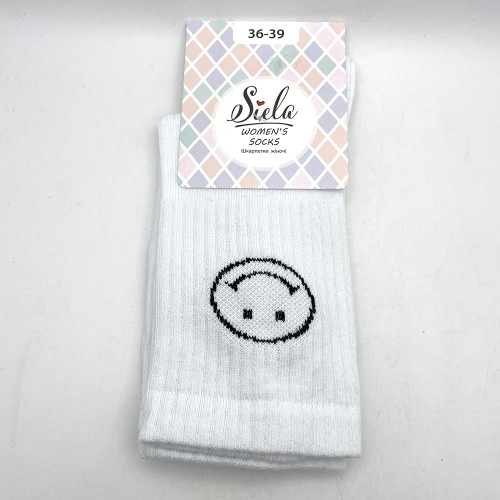 Шкарпетки жіночі Siela 36-39 Спорт Білий