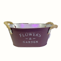 Декоративне відеречко Oris  овальне 1шт Flower Garden