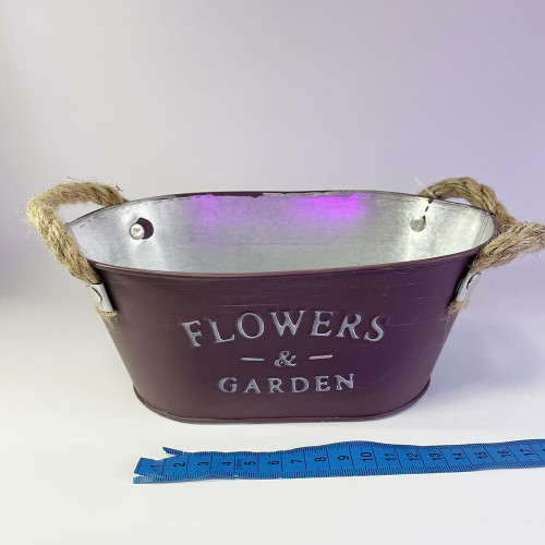Декоративне відеречко Oris  овальне 1шт Flower Garden
