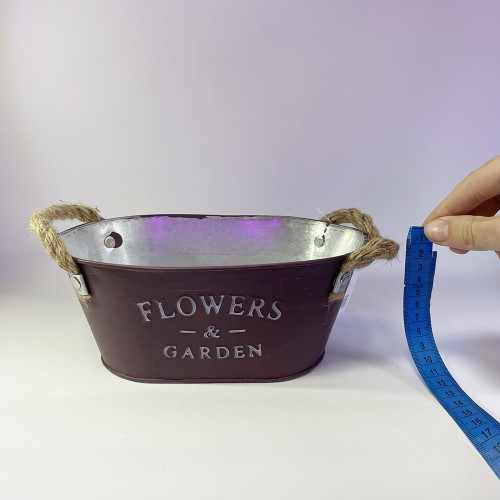 Декоративне відеречко Oris  овальне 1шт Flower Garden