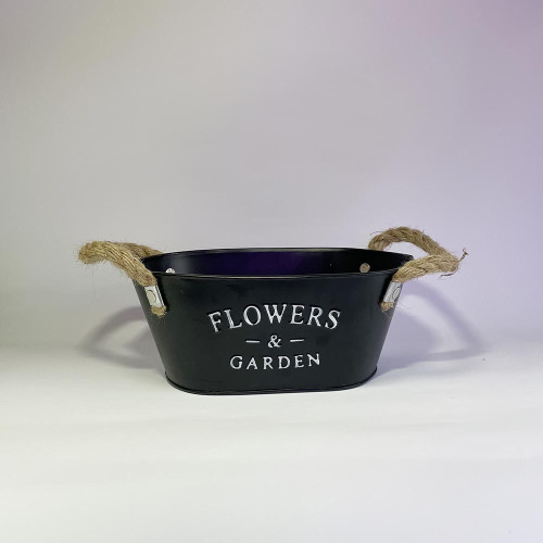 Декоративне відеречко Oris  овальне 1шт Flower Garden
