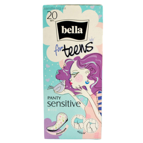 Щоденні прокладки Bella Teen Бірюзовий 20 шт.