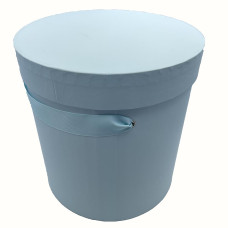 Подарункова коробка з кришкою 25*25,6см Ніжно Блакитна