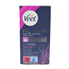 Воскові смужки для депіляції Veet 12шт Для Нормальної шкіри 