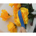 Букет 1шт Троянда великий бутон з білим краєм №4