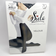 Колготи жіночі Siela Велюр 70ден №4 Кафе