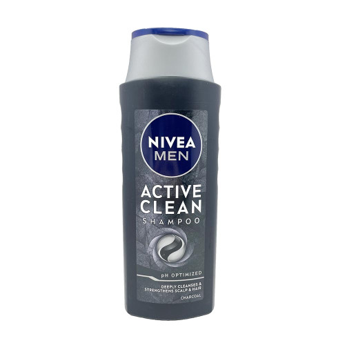 Чоловічий шампунь для волосся Nivea 400мл Активне очищення
