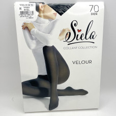 Колготи жіночі Велюр Sila 70ден №5 Неро