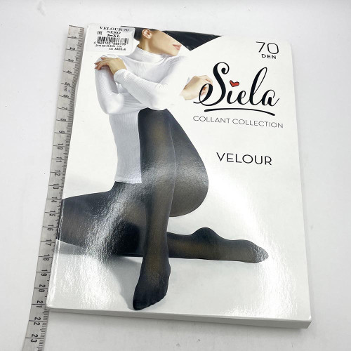 Колготи жіночі Велюр Sila 70ден №5 Неро