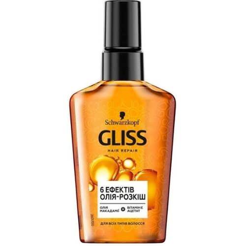 Олія-розкіш для волосся Gliss Kur 6 Ефектів 75 мл.