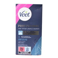 Воскові смужки для депіляції Veet 12шт Для чутливої шкіри 