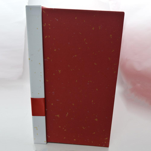 Подарункова коробка 35*27*15,5см Біла кришка з бантом 