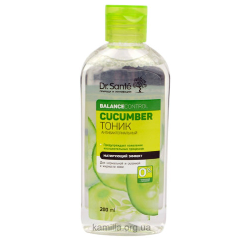 Антибактеріальний тонік Dr. Sante Cucumber Balance Control 200 мл.