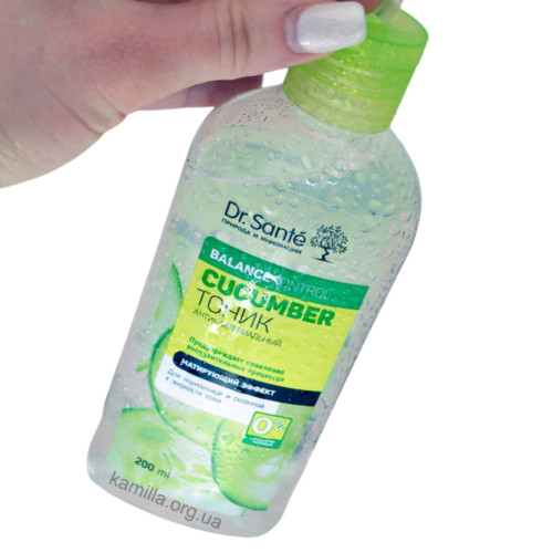 Антибактеріальний тонік Dr. Sante Cucumber Balance Control 200 мл.