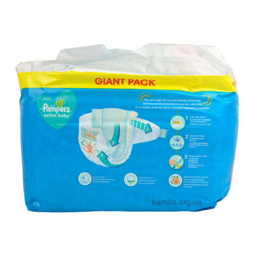 Підгузники дитячі Pampers Active Baby Dry №3 90 шт.