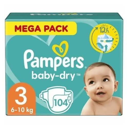 2/Підгузники дитячі Pampers Active Baby 6-11 кг №3 80 шт.